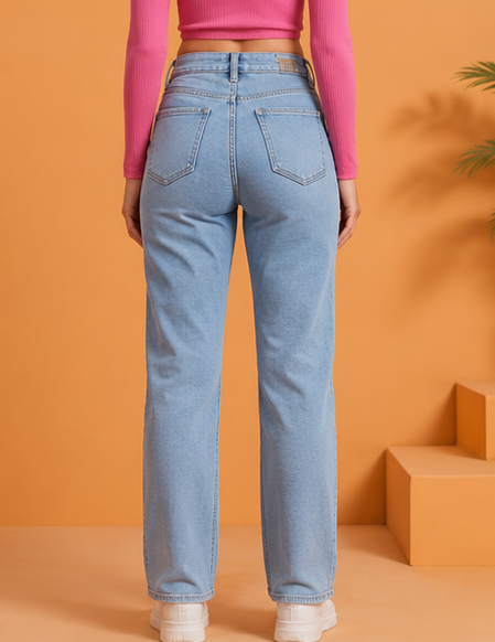 Lustria | hand embellished | straight-fit jeans