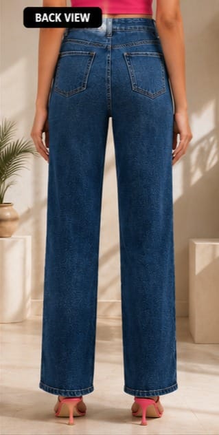 Serpentine luxe| Hand embellished jeans | Straight-fit jeans